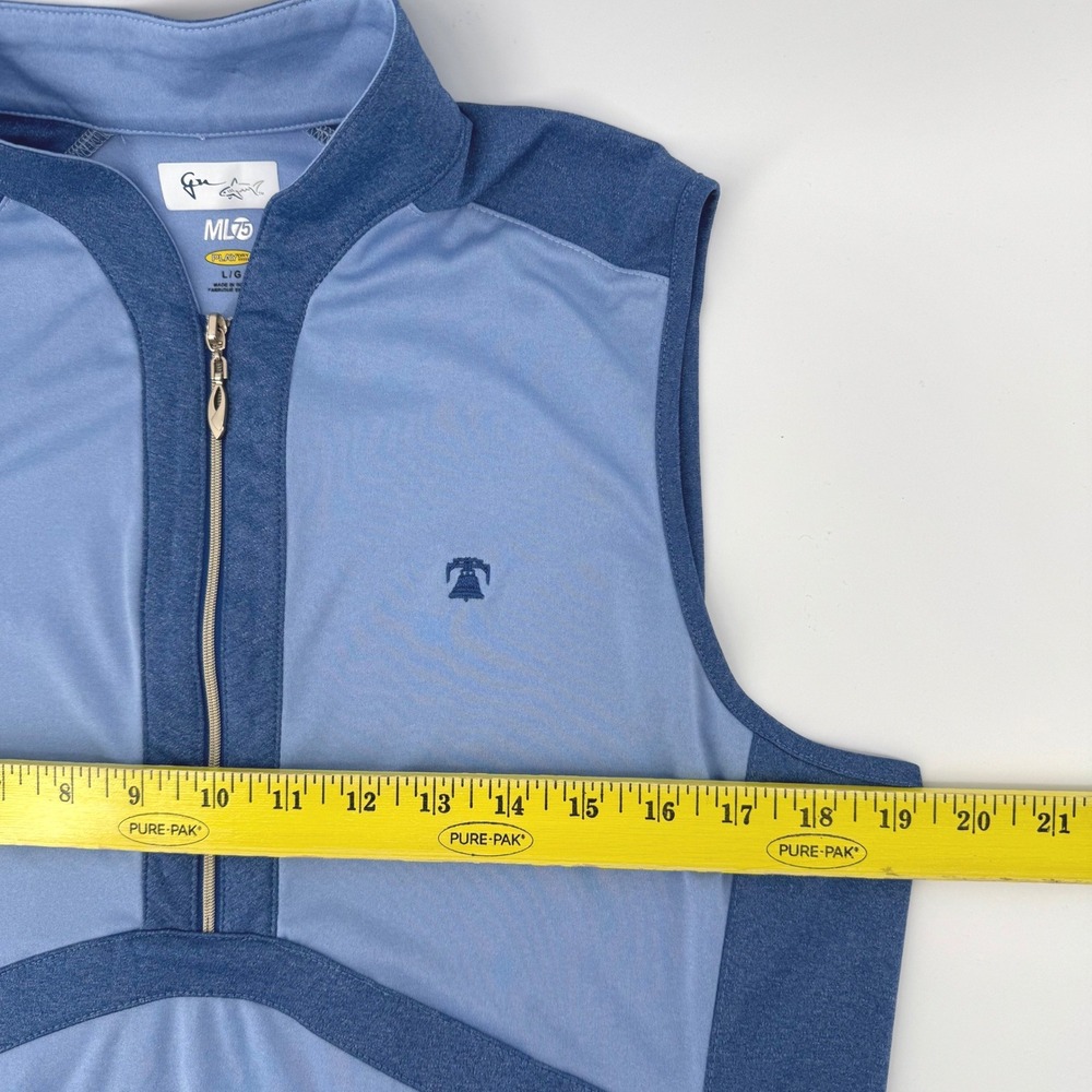 Greg Norman ML75 Womens Large Play Dry Blue Sleeveless Quarter Zip Golf Dress - Picture 4 of 7